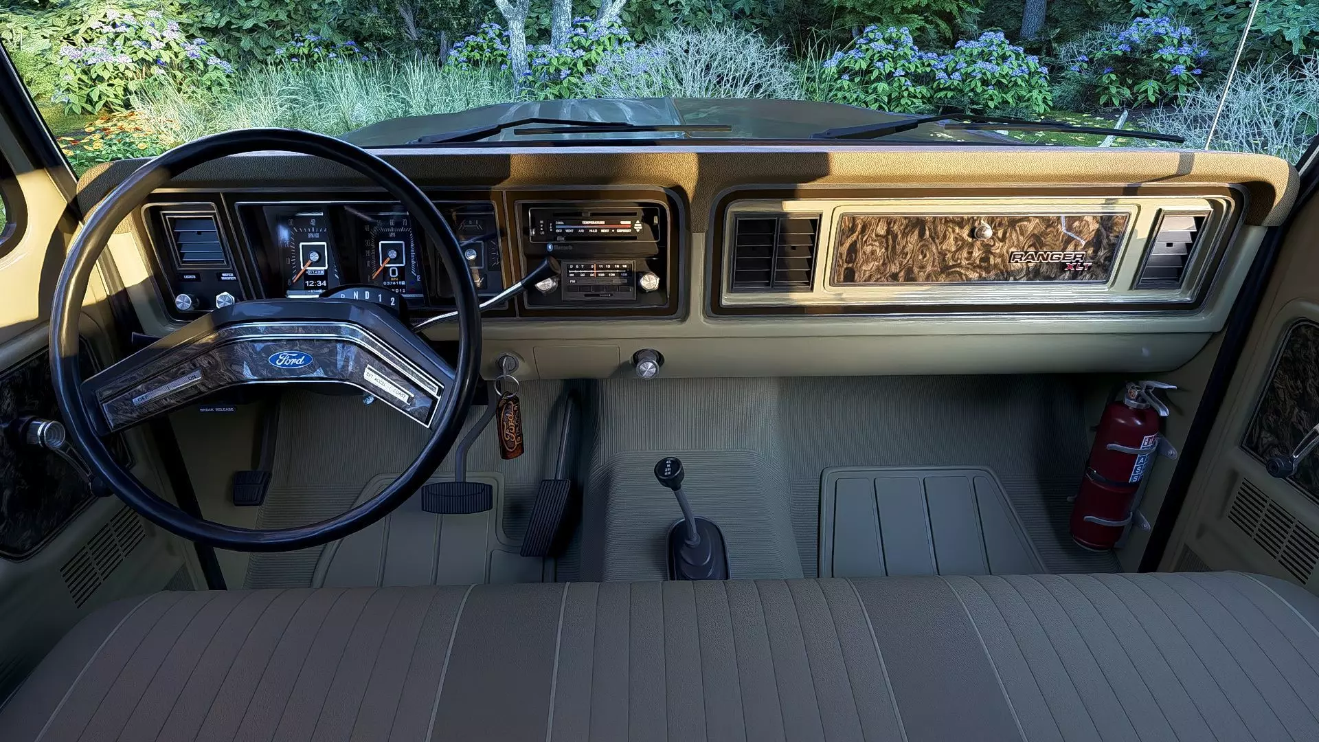 1978 F350 SuperCab with Bed Cap 3D model_45
