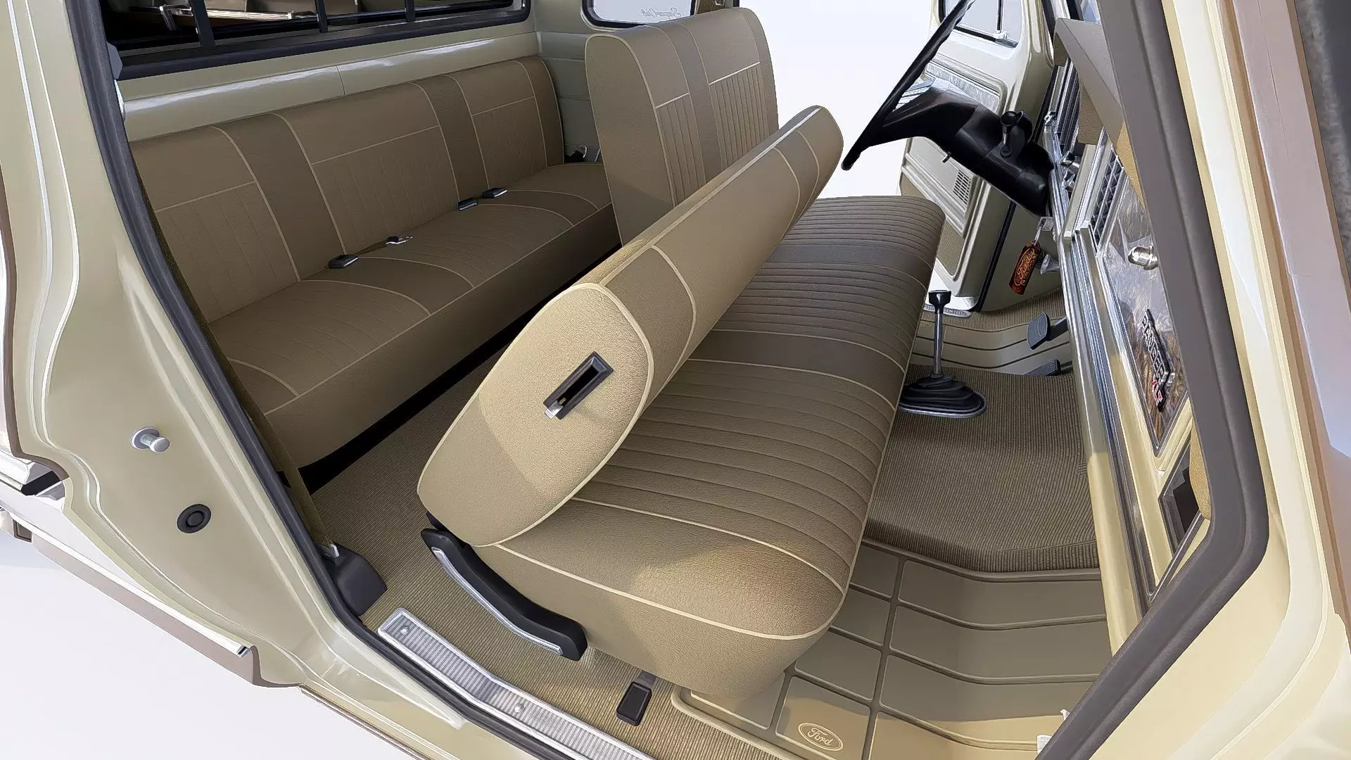 1978 F350 SuperCab with Bed Cap 3D model_22