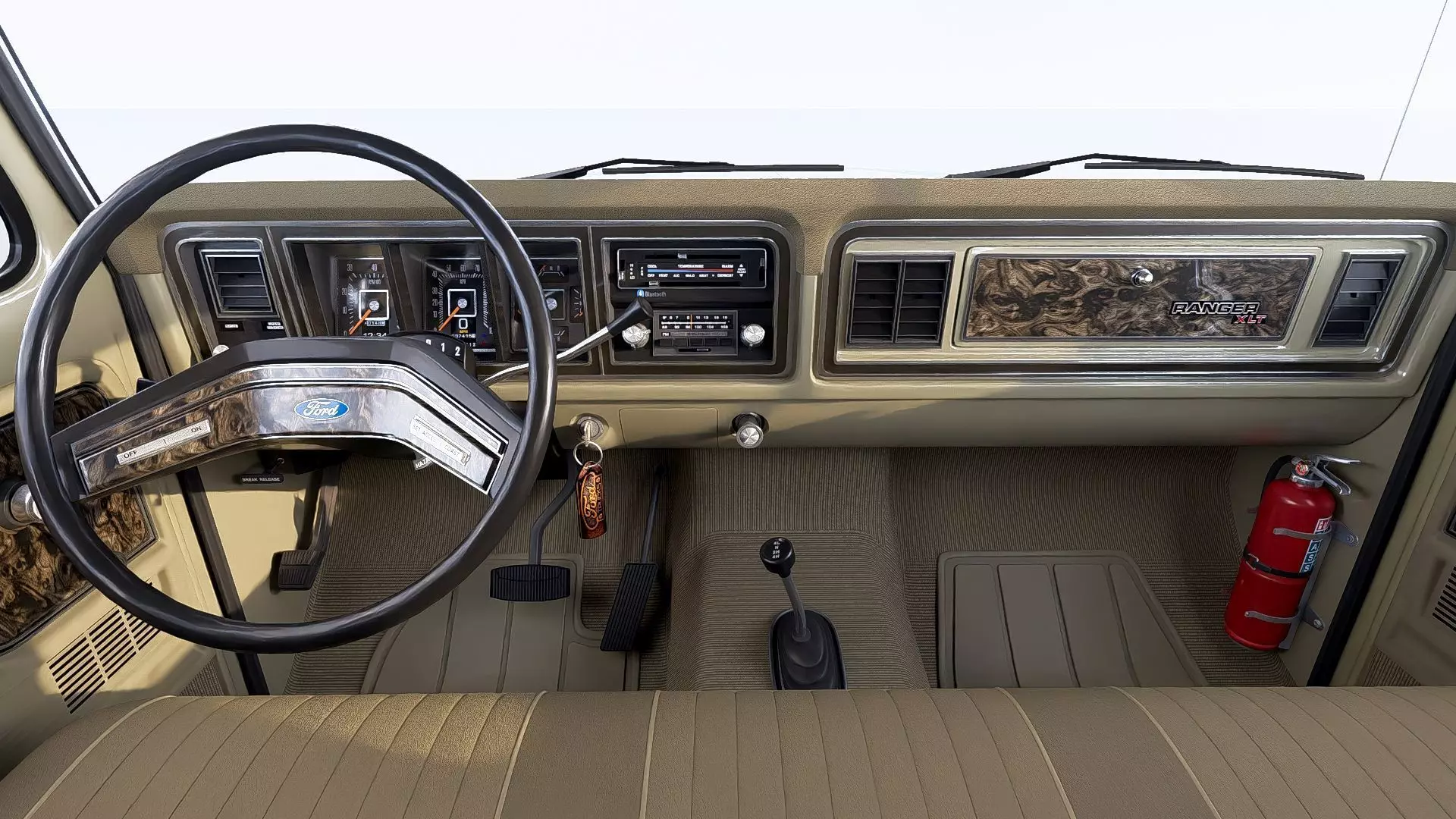 1978 F350 SuperCab with Bed Cap 3D model_18