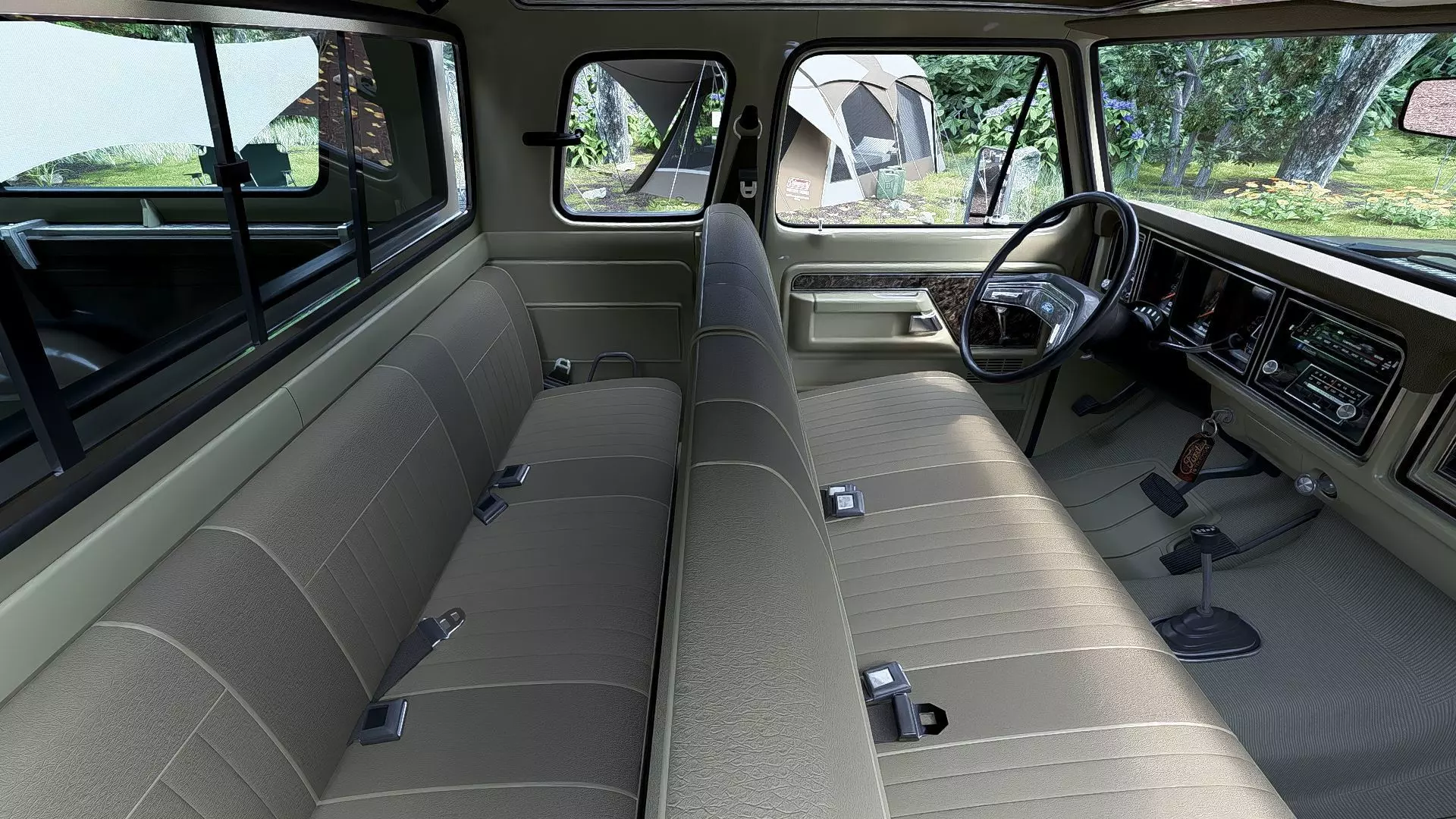 1978 F350 SuperCab with Bed Cap 3D model_48