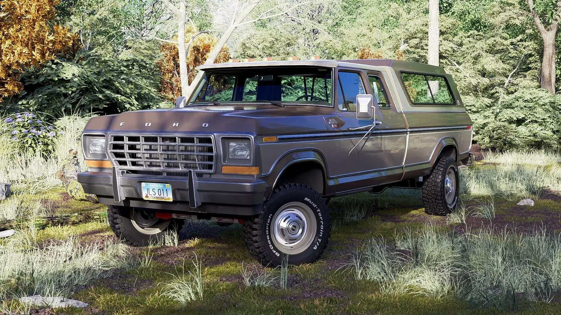 1978 F350 SuperCab with Bed Cap 3D model_32