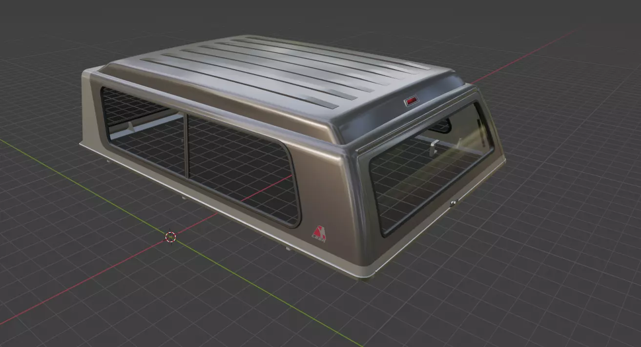 1978 F350 SuperCab with Bed Cap 3D model_64