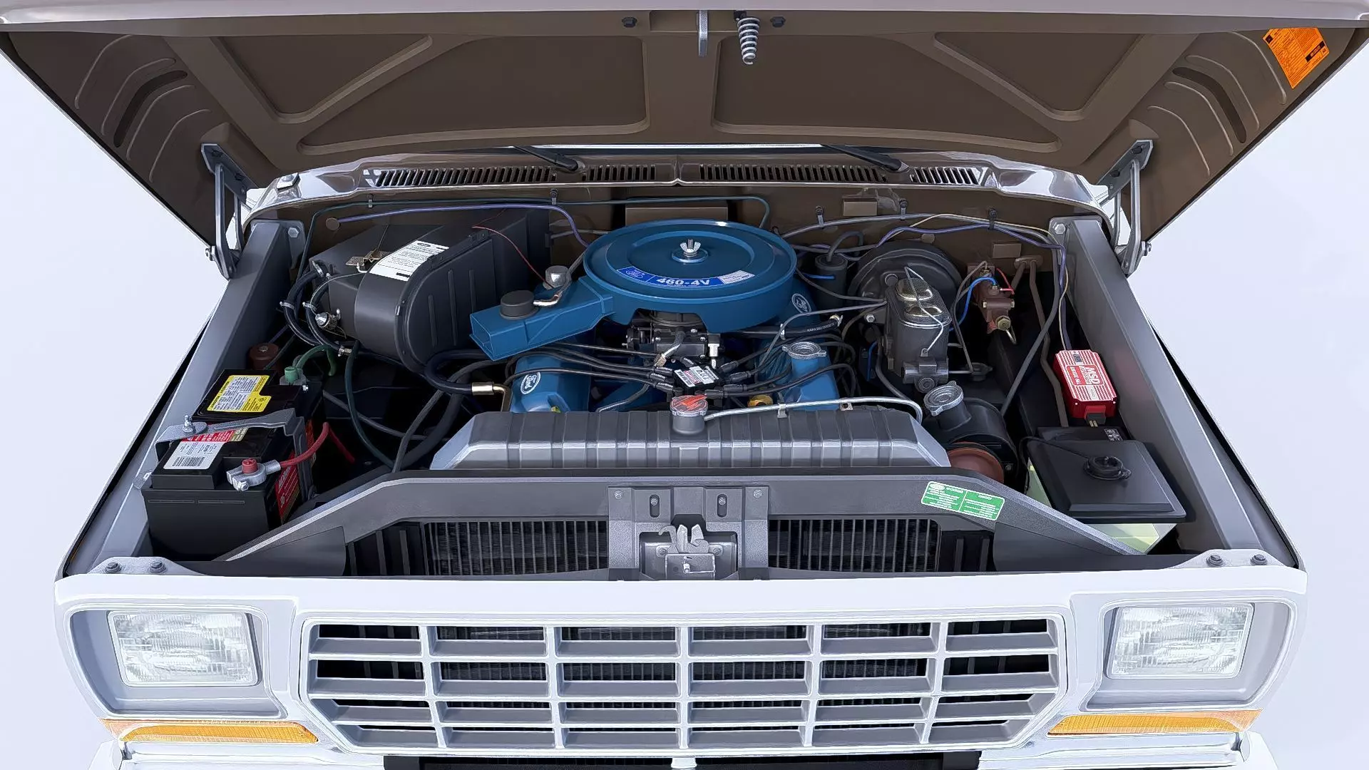 1978 F350 SuperCab with Bed Cap 3D model_25