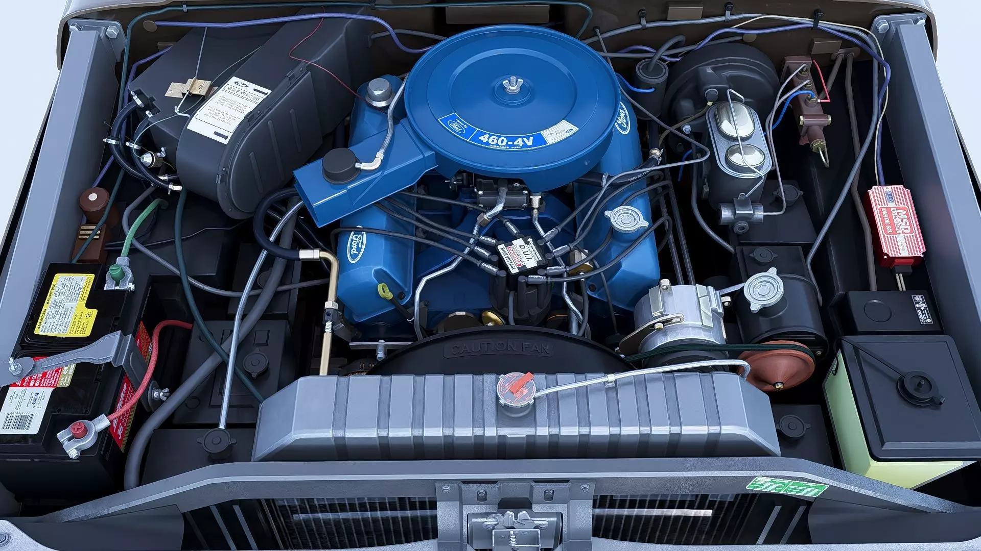 1978 F350 SuperCab with Bed Cap 3D model_29