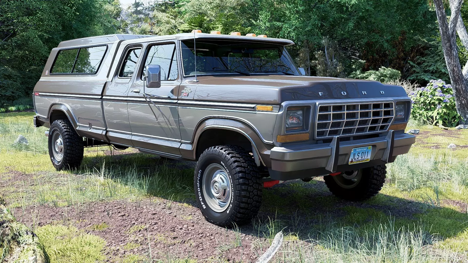 1978 F350 SuperCab with Bed Cap 3D model_36