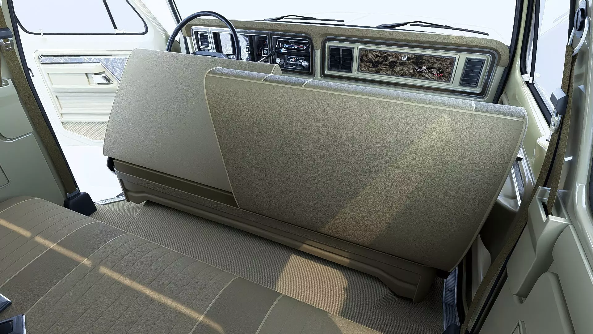 1978 F350 SuperCab with Bed Cap 3D model_21