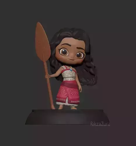 CUTE MOANA 2 - DISNEY PRINCESS - 3D PRINT MODEL