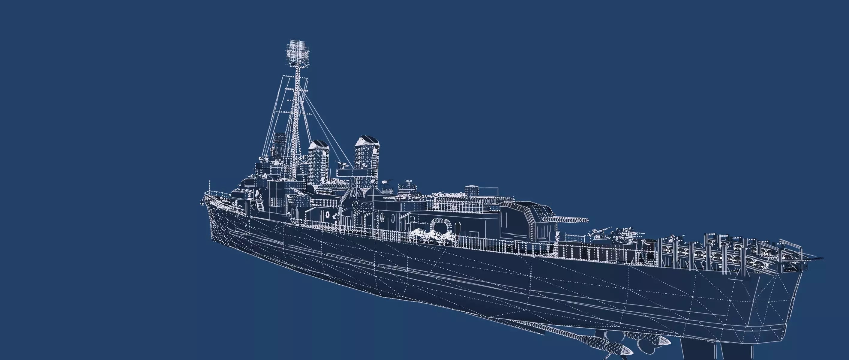 WW2 US NAVY HEAVY CRUISER   3D model_49