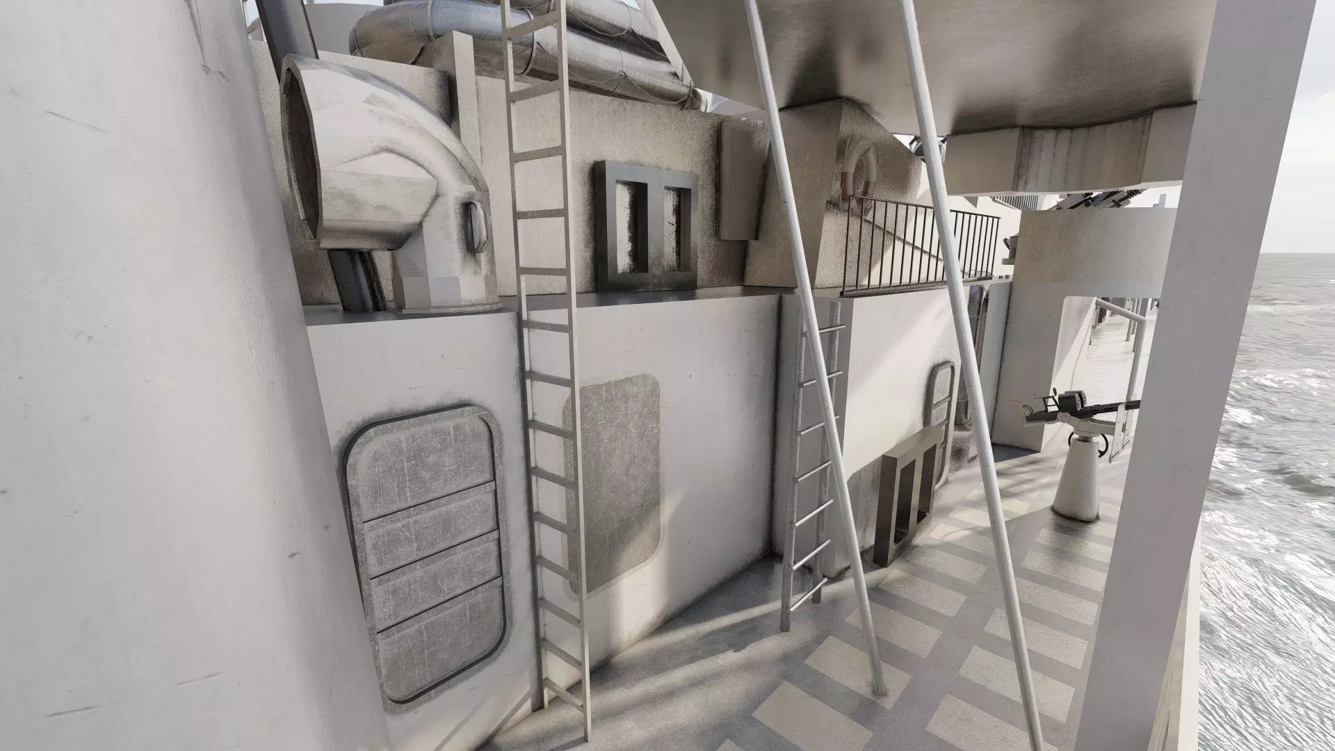 WW2 US NAVY HEAVY CRUISER   3D model_25