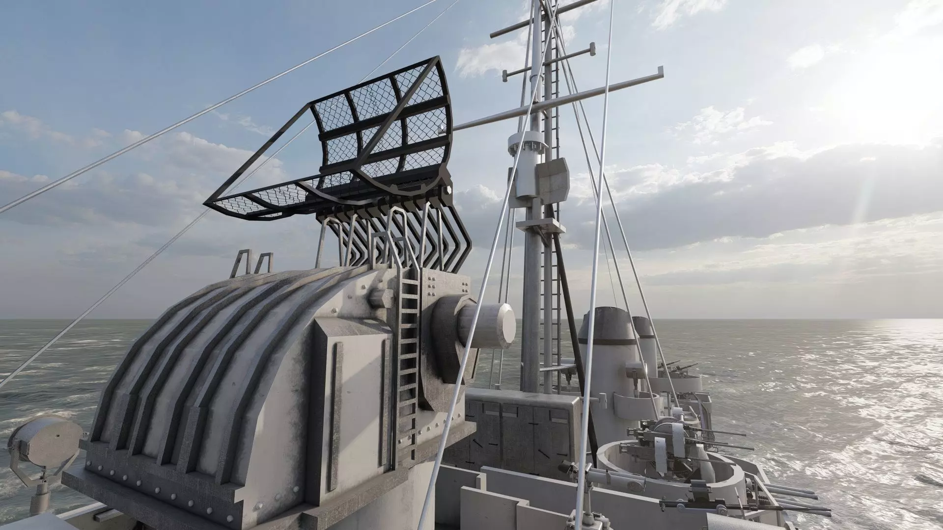 WW2 US NAVY HEAVY CRUISER   3D model_30