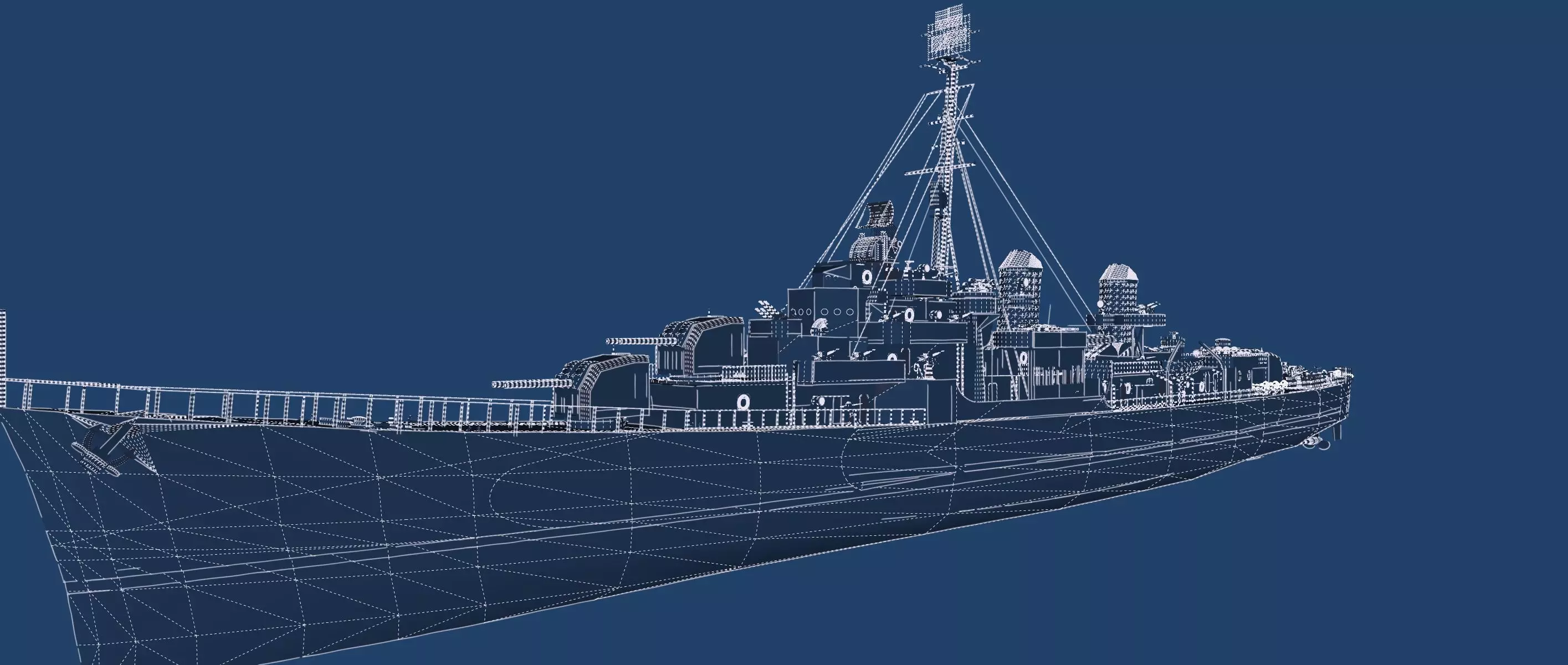 WW2 US NAVY HEAVY CRUISER   3D model_47