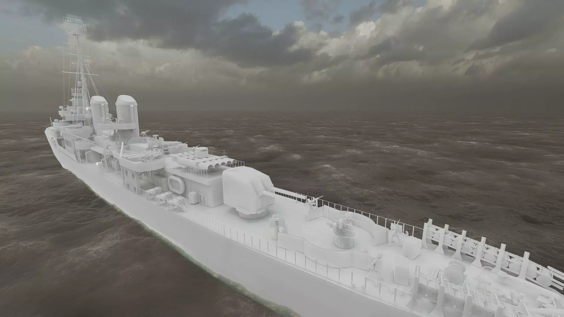 WW2 US NAVY HEAVY CRUISER   3D model_39