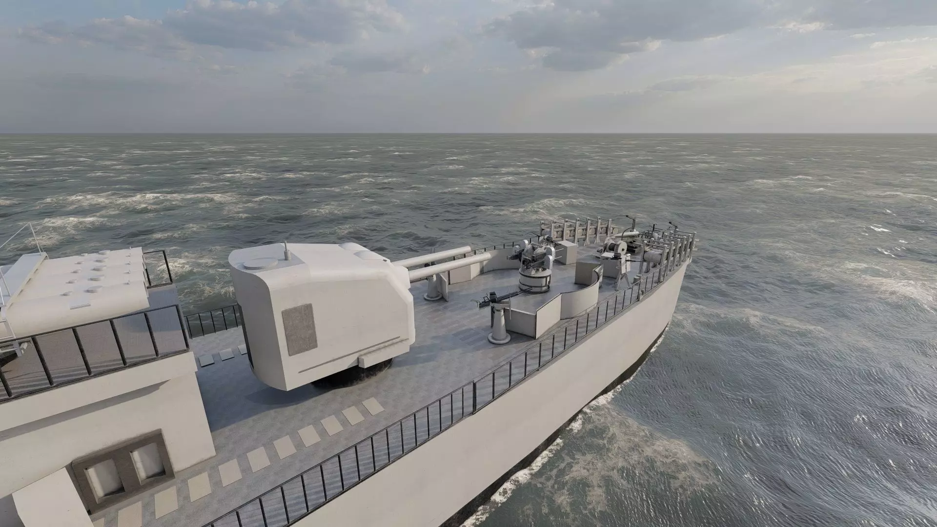 WW2 US NAVY HEAVY CRUISER   3D model_14