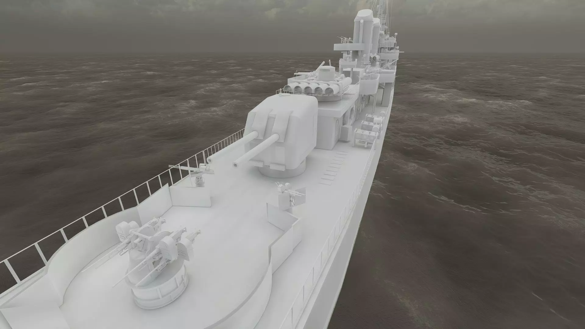 WW2 US NAVY HEAVY CRUISER   3D model_41