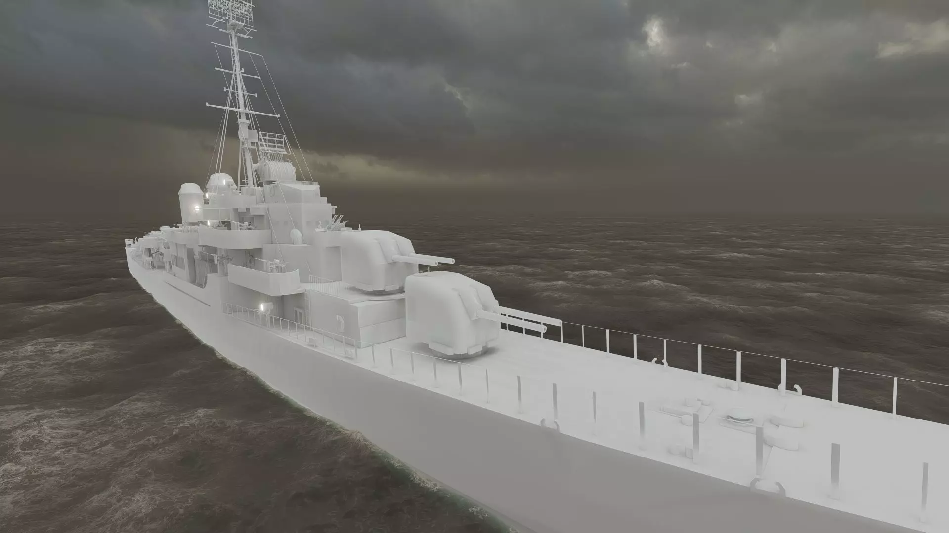 WW2 US NAVY HEAVY CRUISER   3D model_45