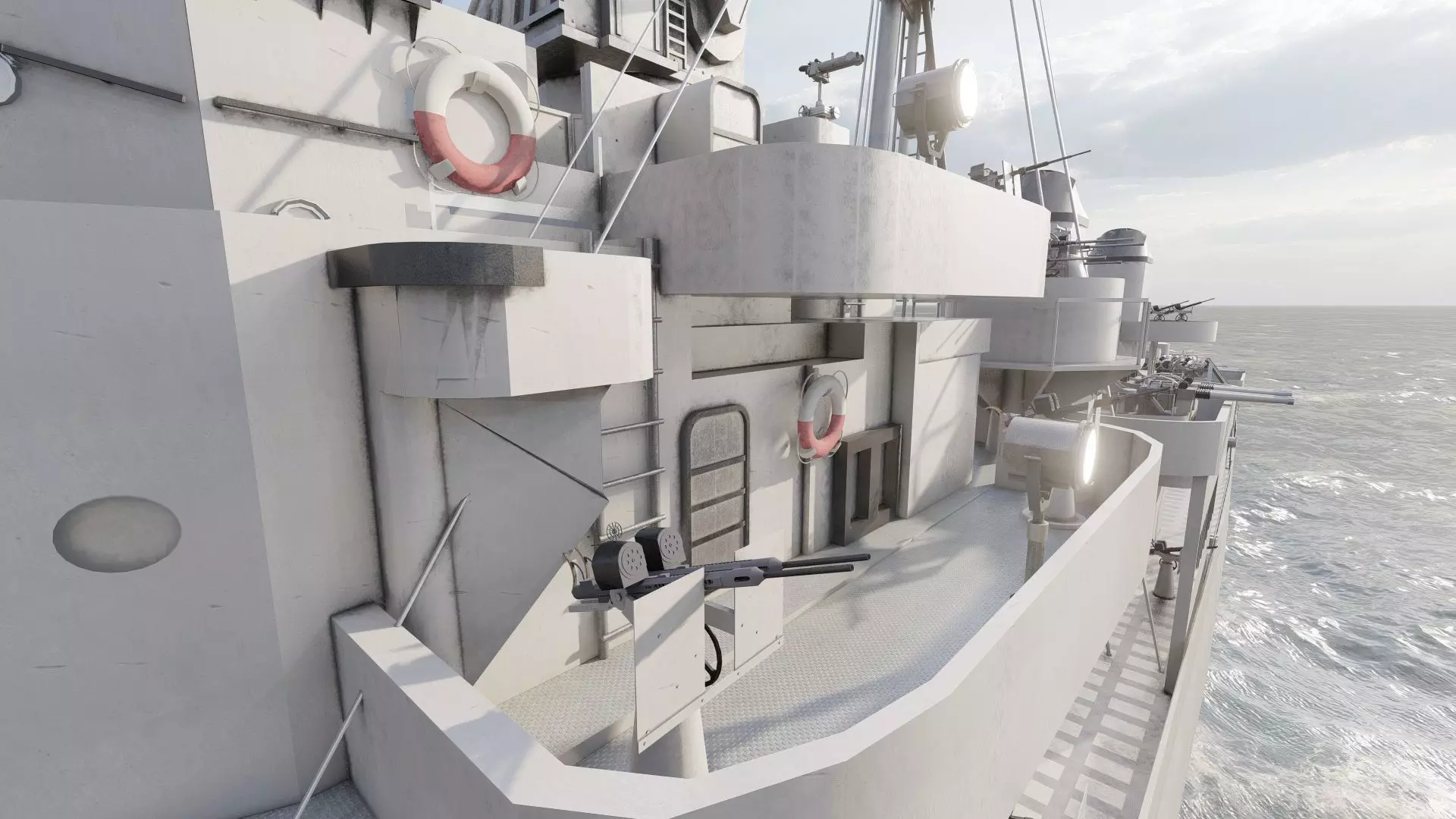 WW2 US NAVY HEAVY CRUISER   3D model_24