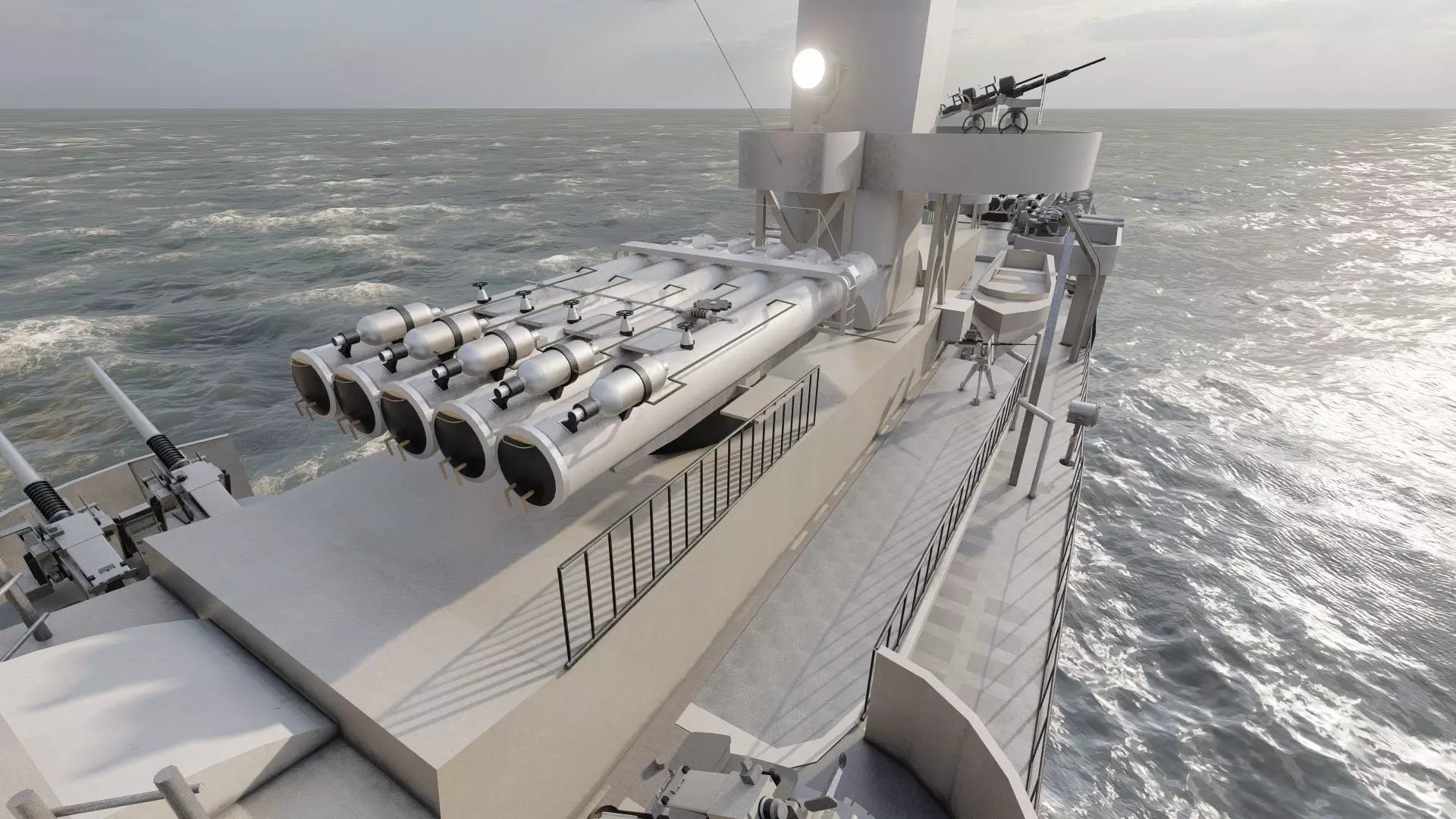 WW2 US NAVY HEAVY CRUISER   3D model_33