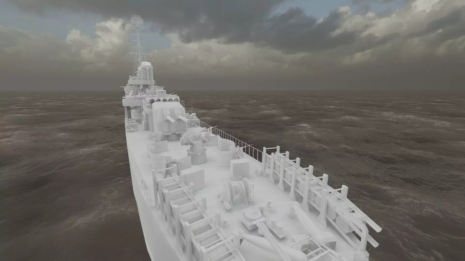 WW2 US NAVY HEAVY CRUISER   3D model_40