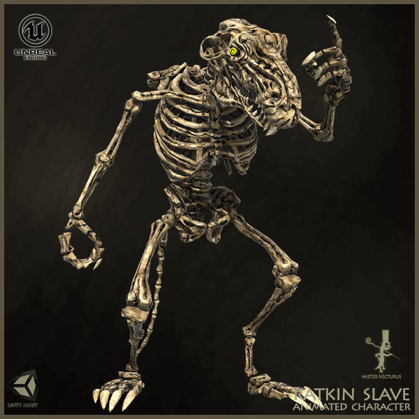 Ratkin Slave Low-poly 3D model_14