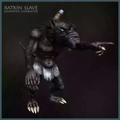 Ratkin Slave Low-poly 3D model