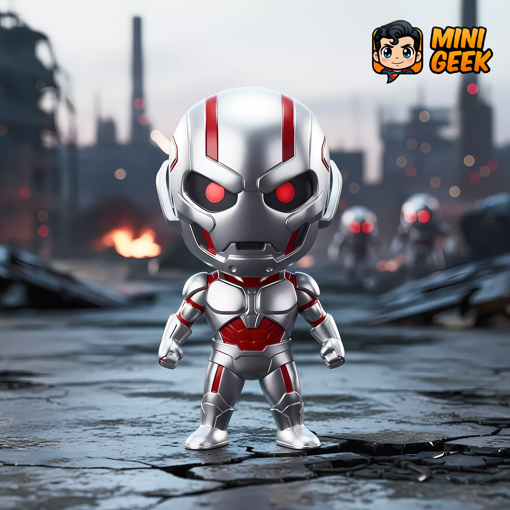 FREE Mini Geek Ultron Chibi Free 3D print model