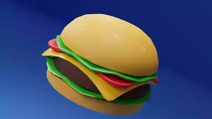 Stylized cartoon Gameready Burger