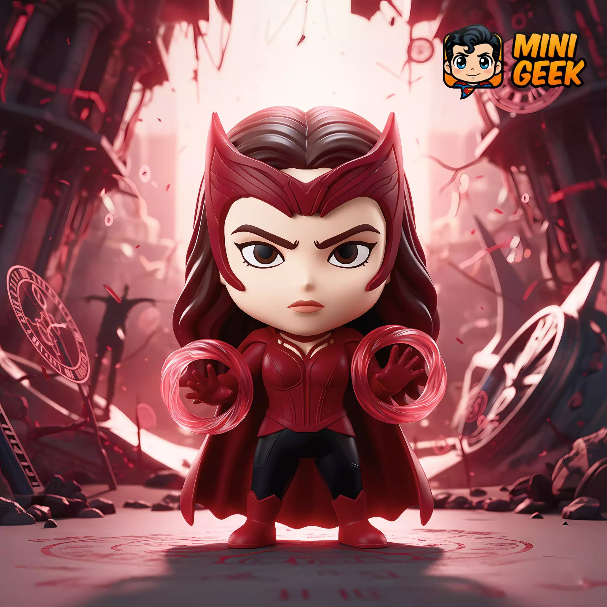 Mini Geek Scarlet Witch Chibi 3D print model