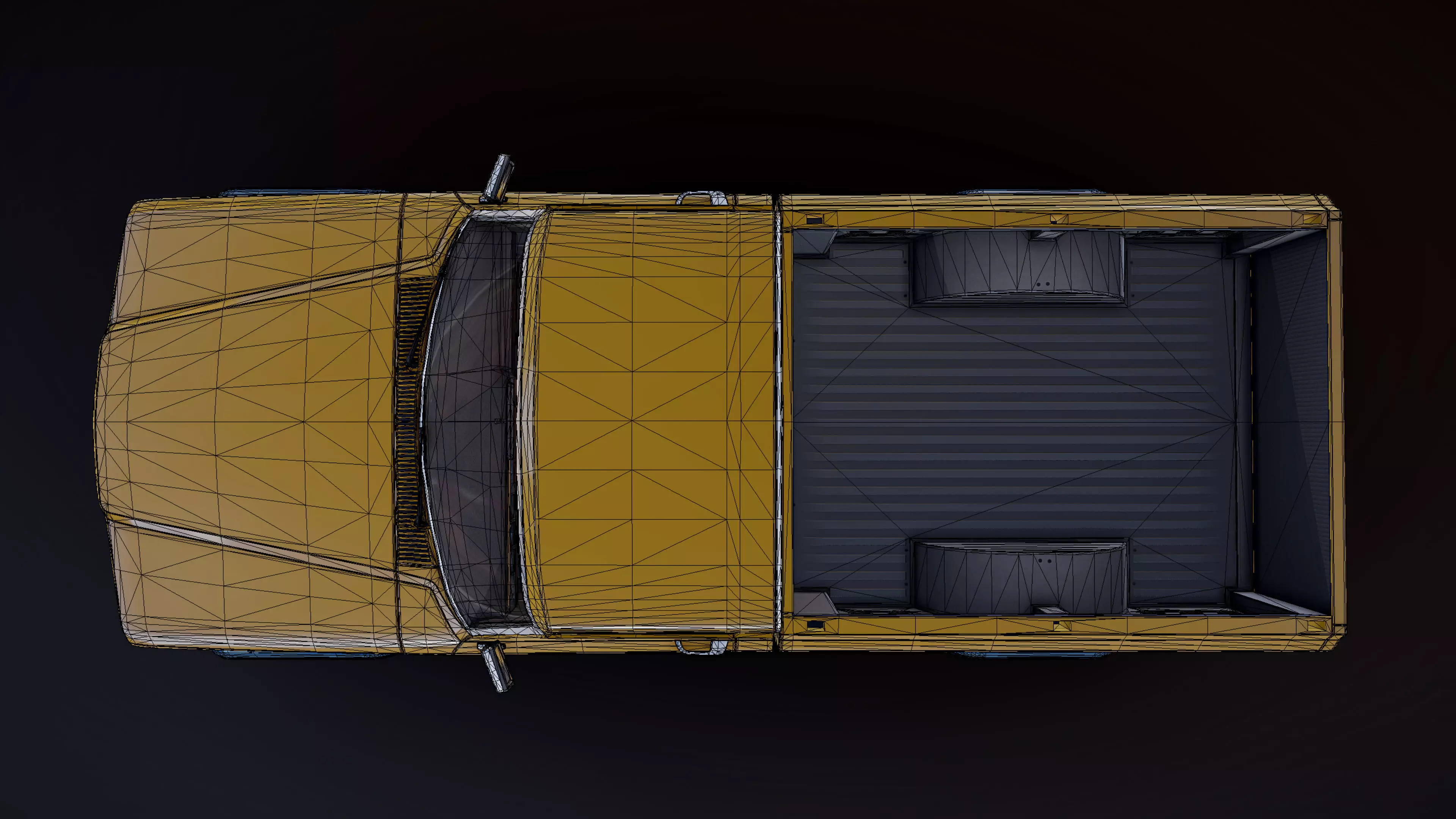 Jeep Gladiator J-10 snow plow pickup Low-poly 3D model_48