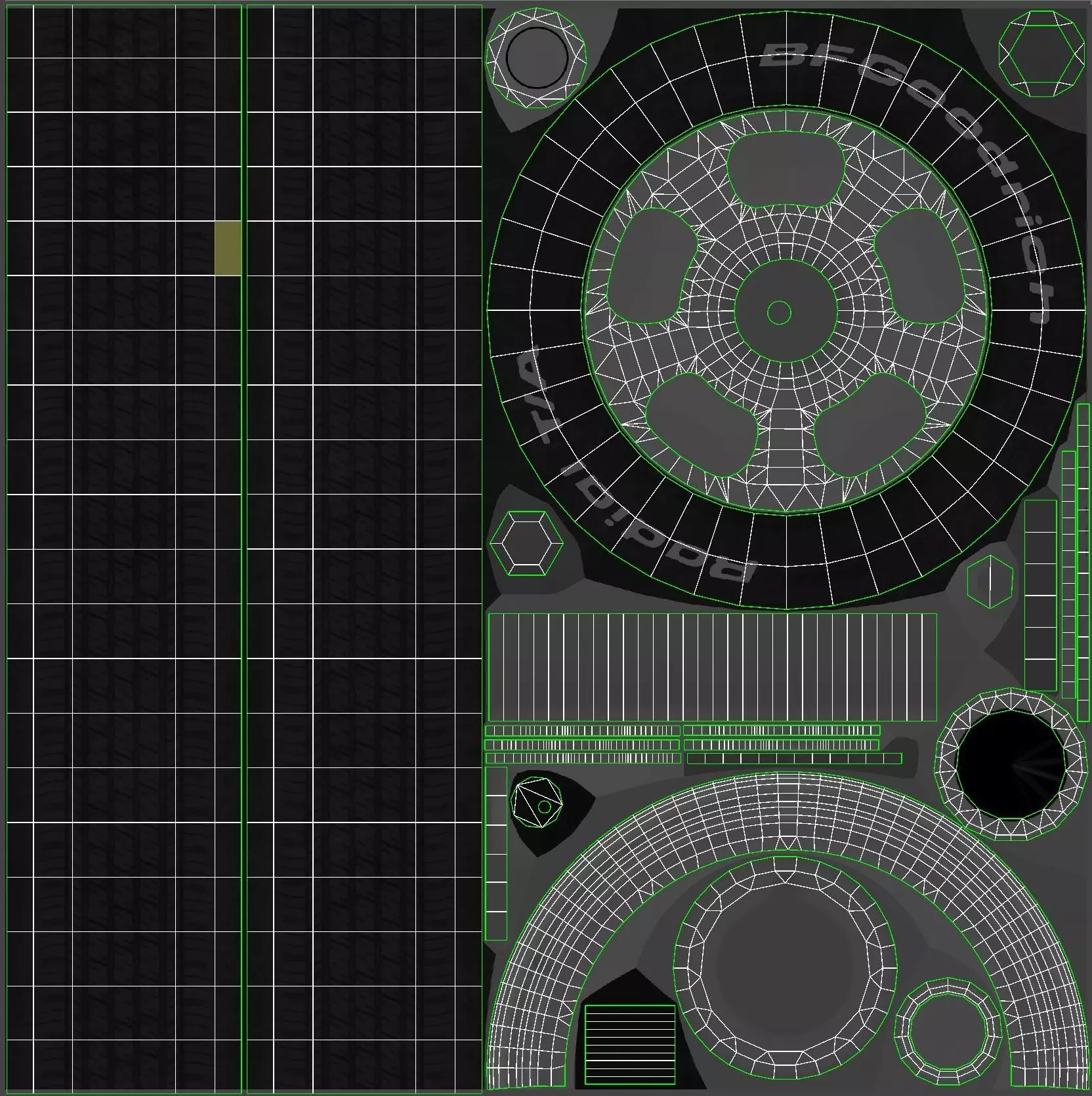 Jeep Gladiator J-10 snow plow pickup Low-poly 3D model_70
