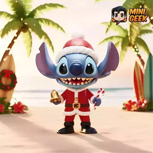 Mini Geek Stitch Chibi  Holiday Edition 3D print model