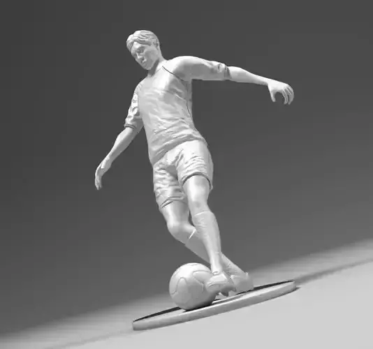 Footballer footstrike 02 3D print model