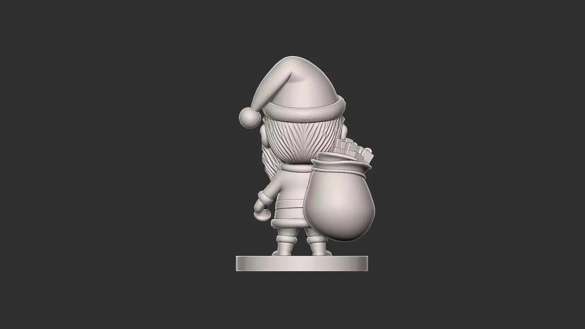 FREE Mini Geek Santa Claus Chibi  Festive Edition Free 3D print model_3