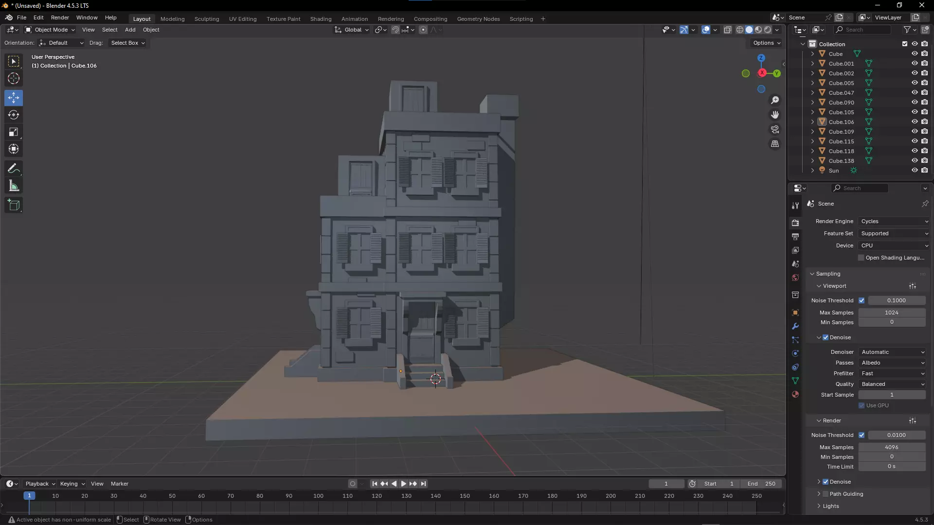 NYC Building Low-poly 3D model_8