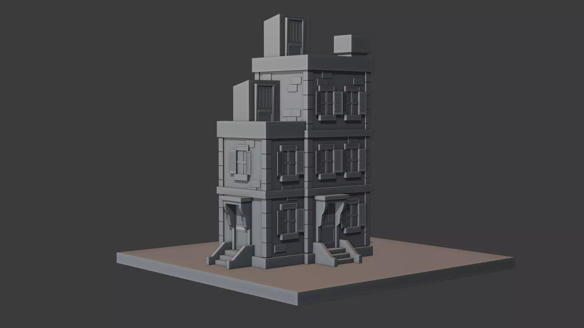 NYC Building Low-poly 3D model_3