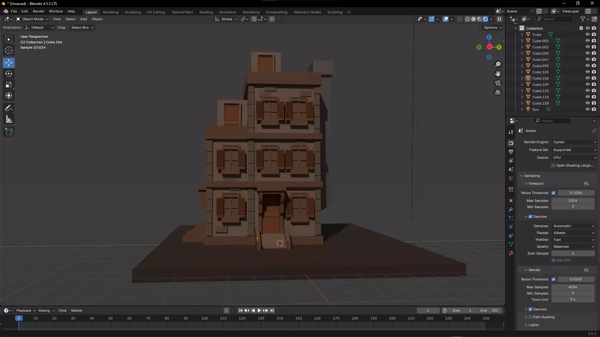 NYC Building Low-poly 3D model_7