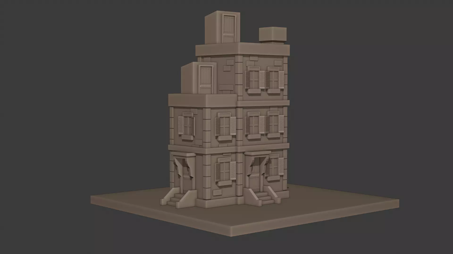 NYC Building Low-poly 3D model_0