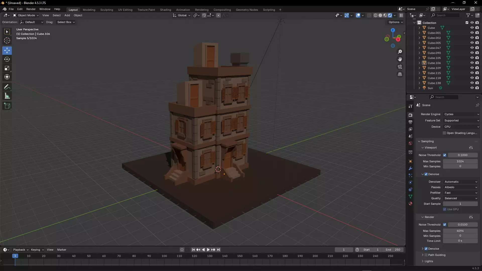 NYC Building Low-poly 3D model_6