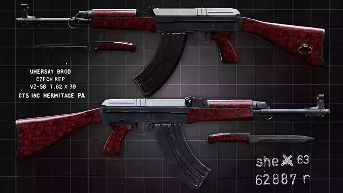 VZ58 P VZ58 V Two Versions