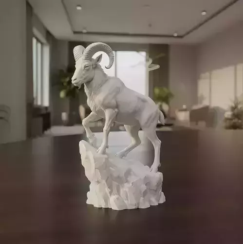 Mountain Goat - 3D Print Model