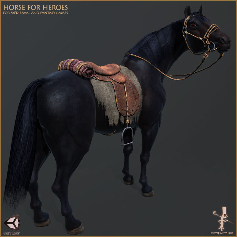 Horse for Heroes Low-poly 3D model_22