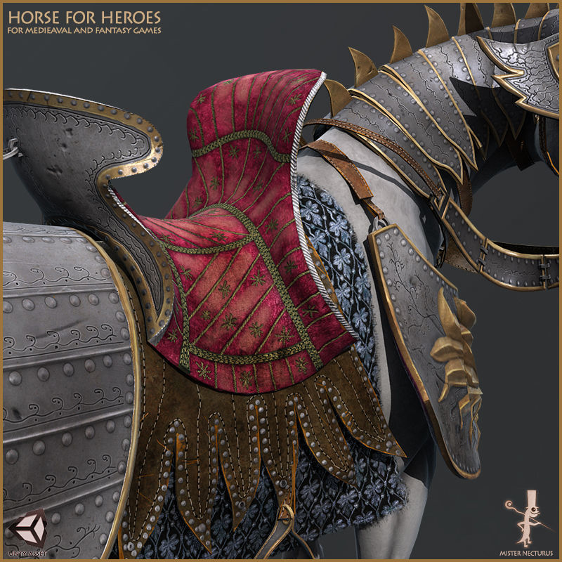 Horse for Heroes Low-poly 3D model_23