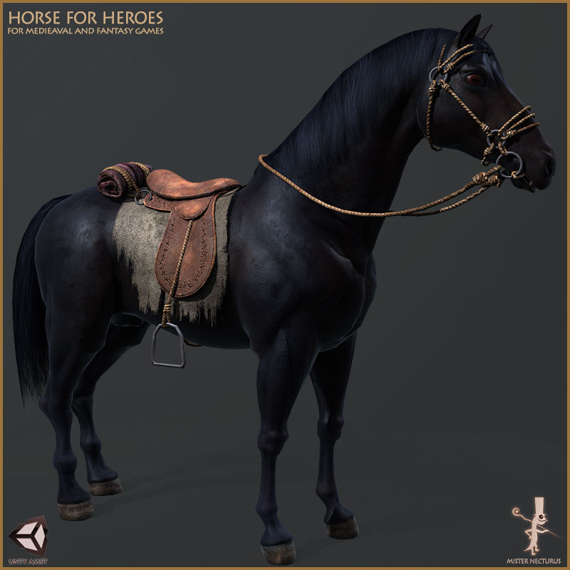 Horse for Heroes Low-poly 3D model_20