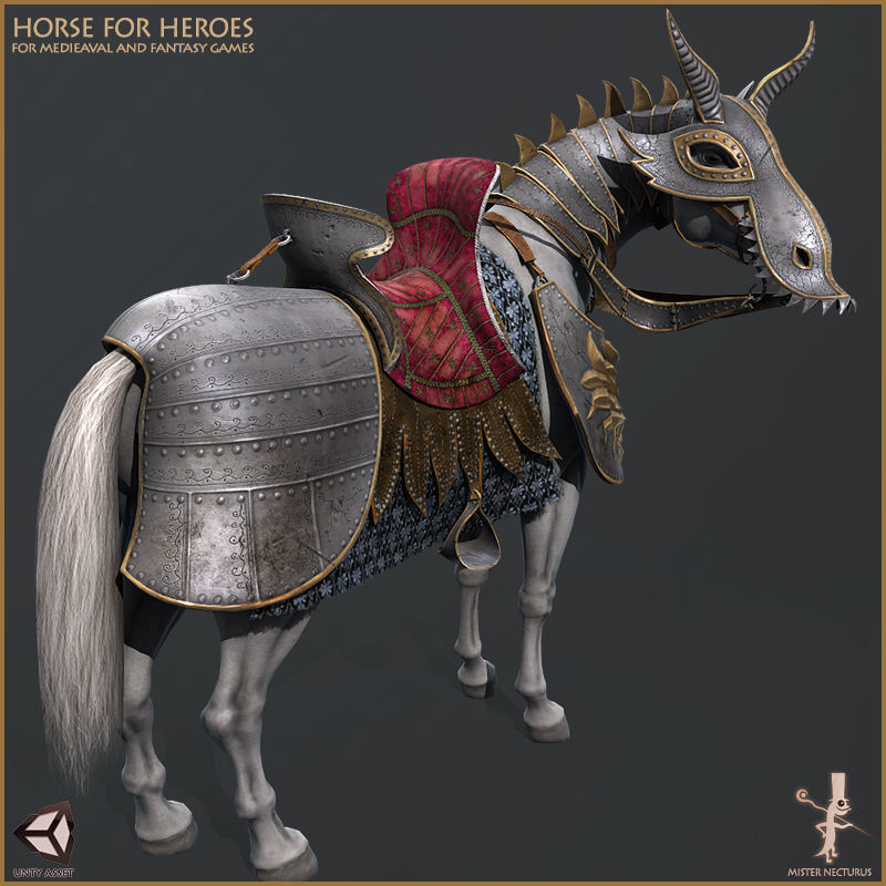 Horse for Heroes Low-poly 3D model_19