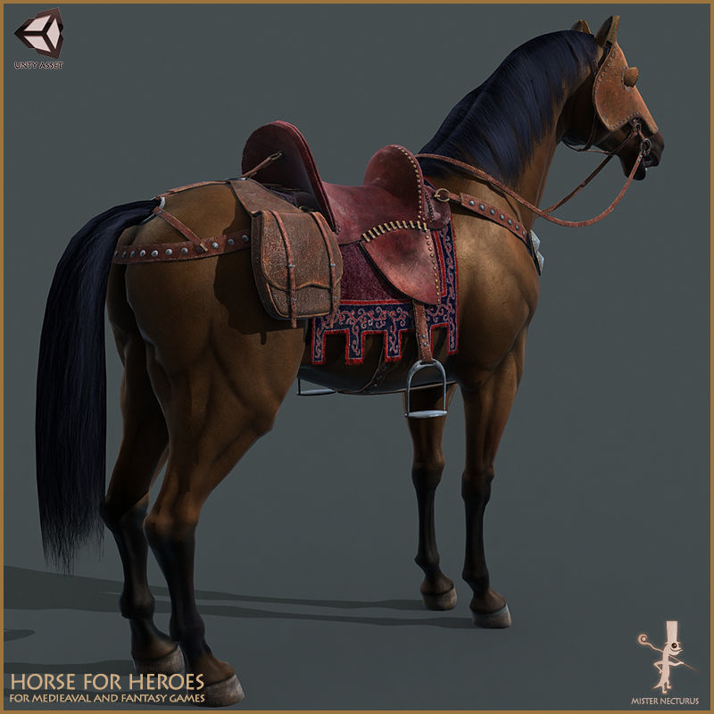 Horse for Heroes Low-poly 3D model_7