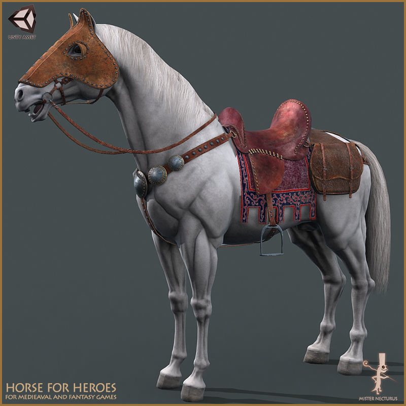 Horse for Heroes Low-poly 3D model_9