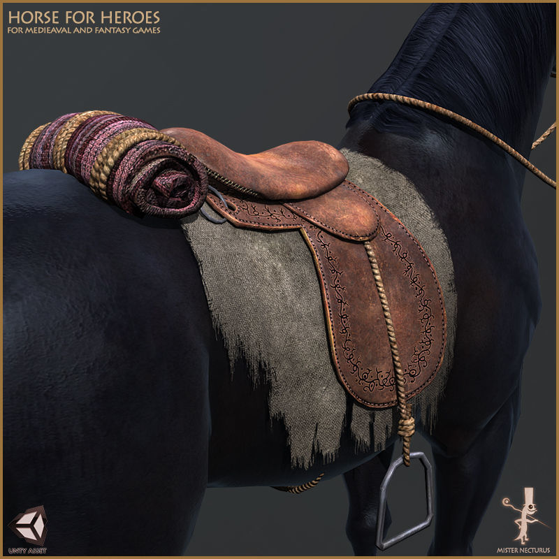 Horse for Heroes Low-poly 3D model_21