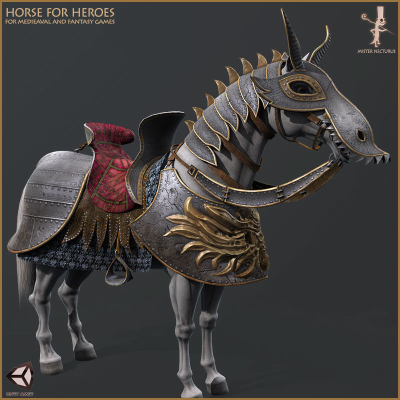 Horse for Heroes Low-poly 3D model_18