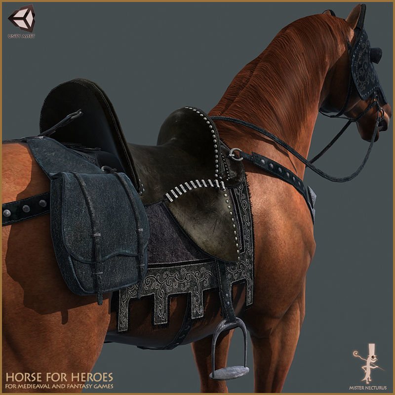 Horse for Heroes Low-poly 3D model_12
