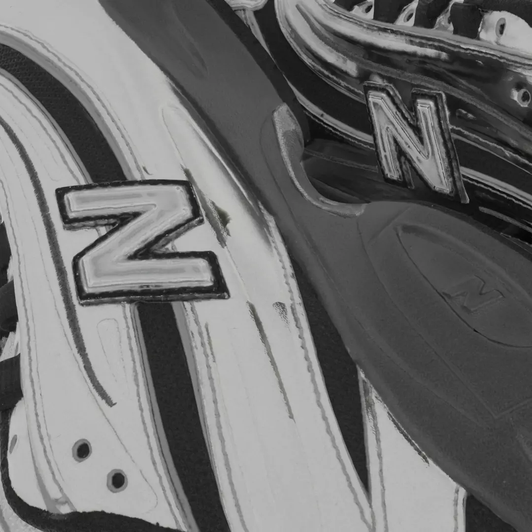 NEW BALANCE 1000 SILVER 3D SHOES Low-poly 3D model_9