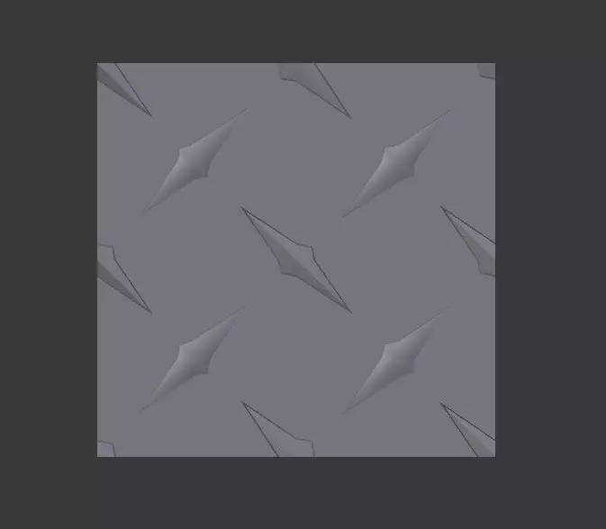 Crosshatch Tile Floor Low-poly 3D model